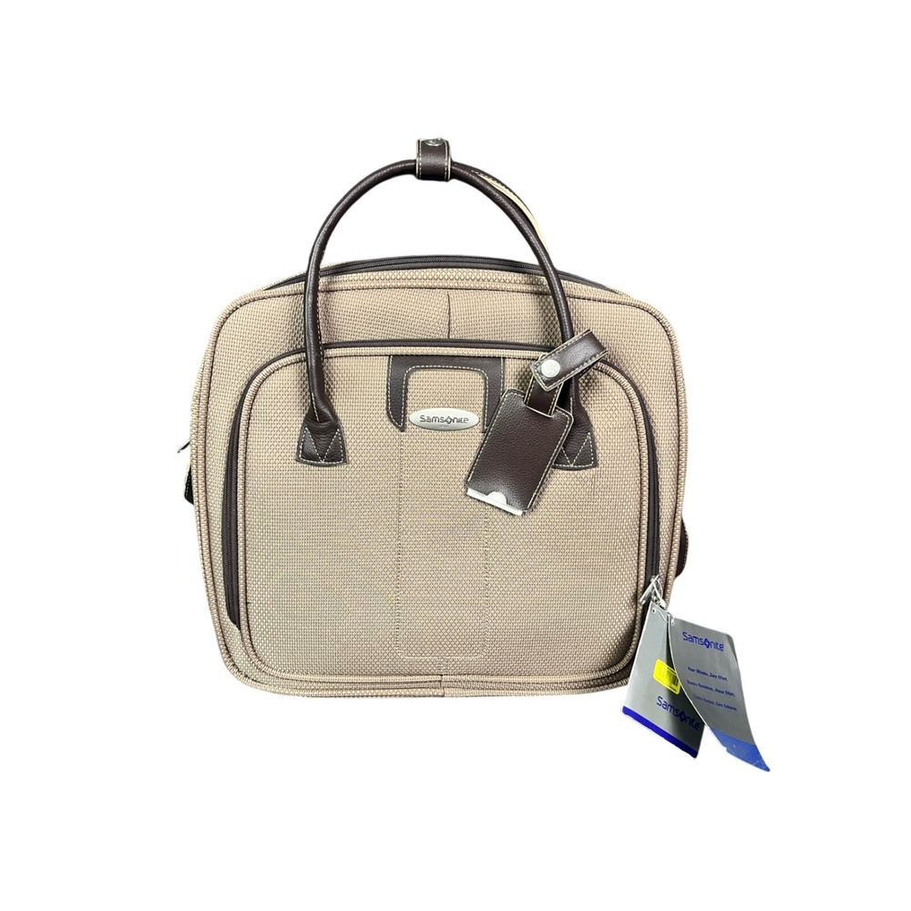 Samsonite Ambiance Commuter Tote Mocha Brown Laptop Bag Business Travel NEW
